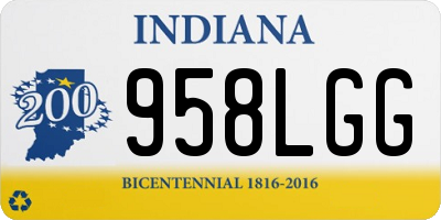 IN license plate 958LGG