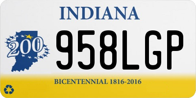IN license plate 958LGP