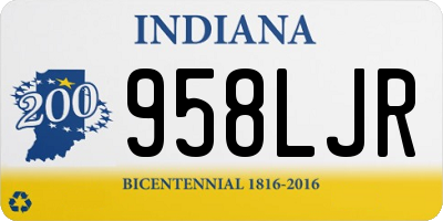IN license plate 958LJR
