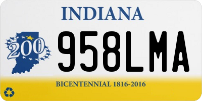 IN license plate 958LMA