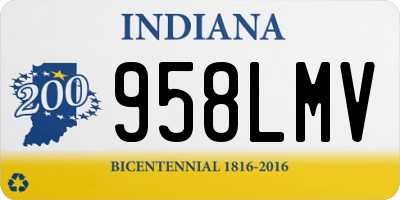 IN license plate 958LMV