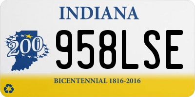 IN license plate 958LSE