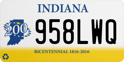 IN license plate 958LWQ