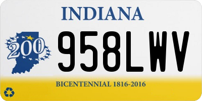 IN license plate 958LWV