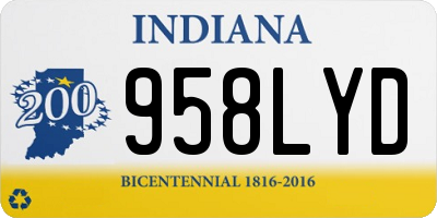 IN license plate 958LYD