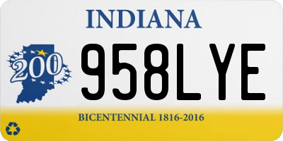 IN license plate 958LYE
