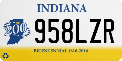 IN license plate 958LZR
