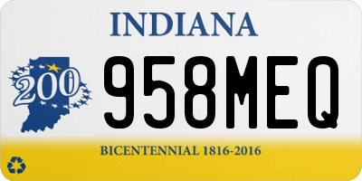 IN license plate 958MEQ