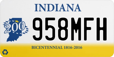IN license plate 958MFH