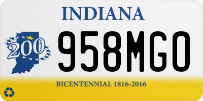 IN license plate 958MGO