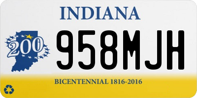 IN license plate 958MJH