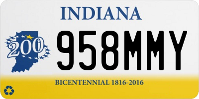 IN license plate 958MMY