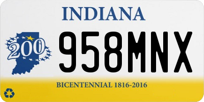IN license plate 958MNX