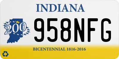 IN license plate 958NFG