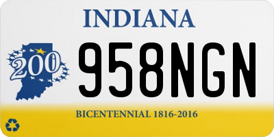 IN license plate 958NGN