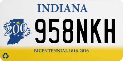 IN license plate 958NKH