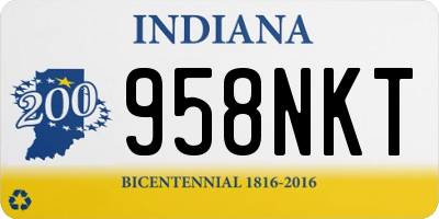 IN license plate 958NKT