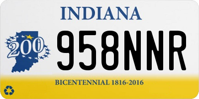 IN license plate 958NNR