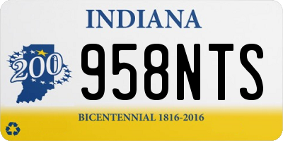 IN license plate 958NTS