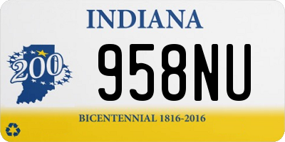 IN license plate 958NU