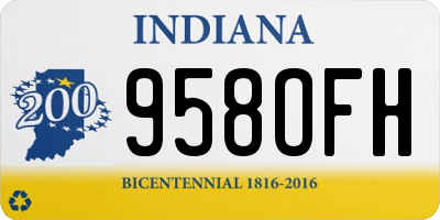 IN license plate 958OFH