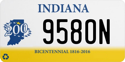 IN license plate 958ON