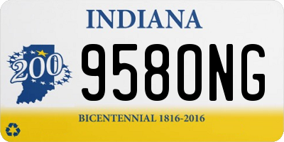 IN license plate 958ONG