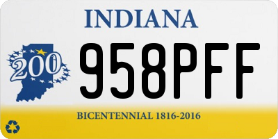 IN license plate 958PFF
