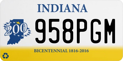 IN license plate 958PGM