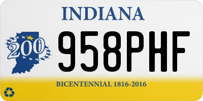 IN license plate 958PHF