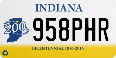 IN license plate 958PHR
