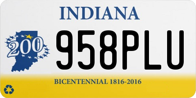 IN license plate 958PLU