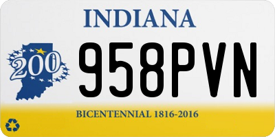 IN license plate 958PVN