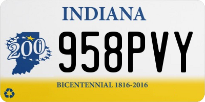 IN license plate 958PVY