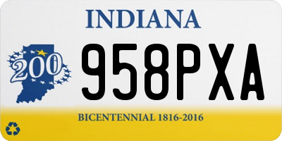 IN license plate 958PXA