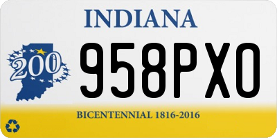 IN license plate 958PXO
