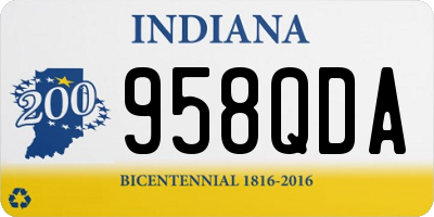 IN license plate 958QDA