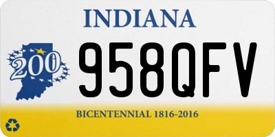 IN license plate 958QFV
