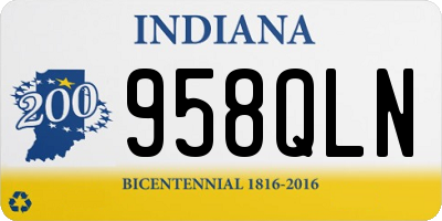 IN license plate 958QLN
