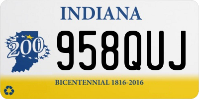 IN license plate 958QUJ