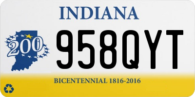 IN license plate 958QYT