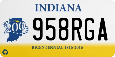 IN license plate 958RGA