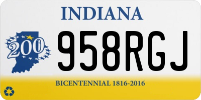 IN license plate 958RGJ
