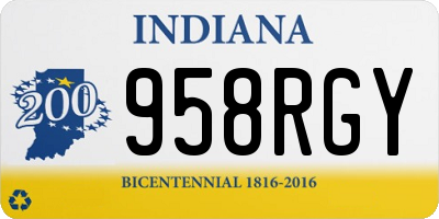 IN license plate 958RGY