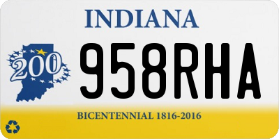 IN license plate 958RHA