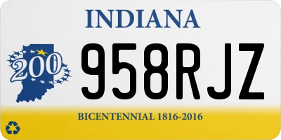 IN license plate 958RJZ