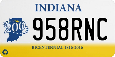 IN license plate 958RNC