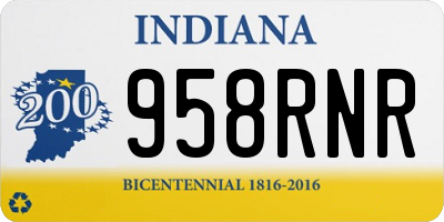 IN license plate 958RNR