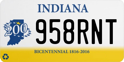IN license plate 958RNT