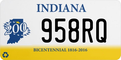 IN license plate 958RQ